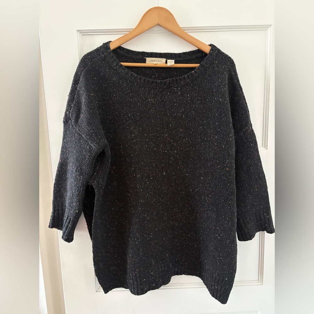 Inhabit Black Crew Neck Sweater